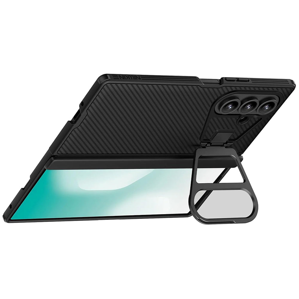 Husa pentru Samsung Galaxy Z Fold7 F966, Nillkin, CamShield Prop with Transparent Lens Cover, Neagra