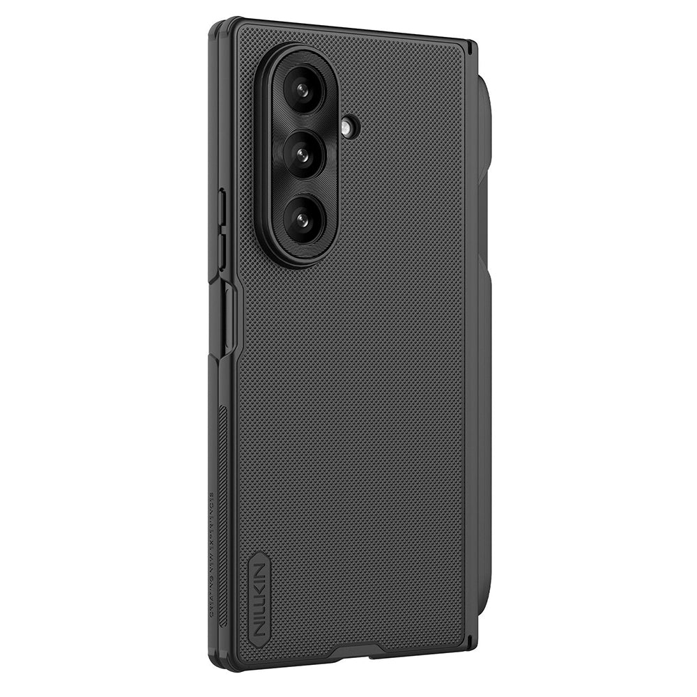 Husa pentru Samsung Galaxy Z Fold7 F966, Nillkin, Super Frosted Shield with Pen Holder, Neagra