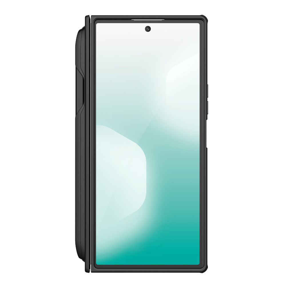 Husa pentru Samsung Galaxy Z Fold7 F966, Nillkin, Super Frosted Shield with Pen Holder, Neagra