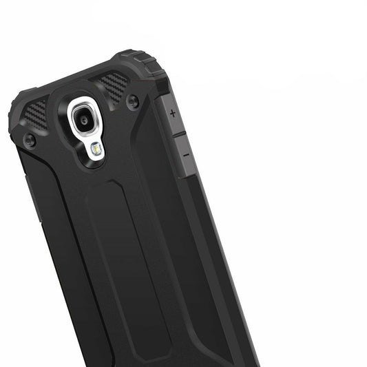 Husa pentru Samsung I9500 Galaxy S4, Techsuit, Hybrid Armor, Neagra