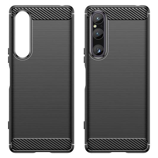 Husa pentru Sony Xperia 1 V, Techsuit, Carbon, Neagra
