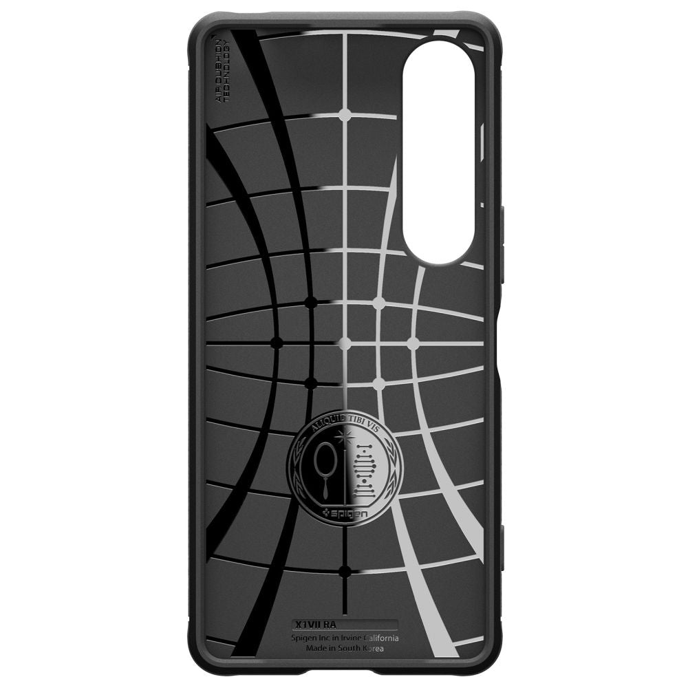 Husa pentru Sony Xperia 1 VII, Spigen, Rugged Armor, Neagra Mata