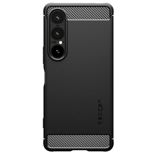 Husa pentru Sony Xperia 1 VII, Spigen, Rugged Armor, Neagra Mata