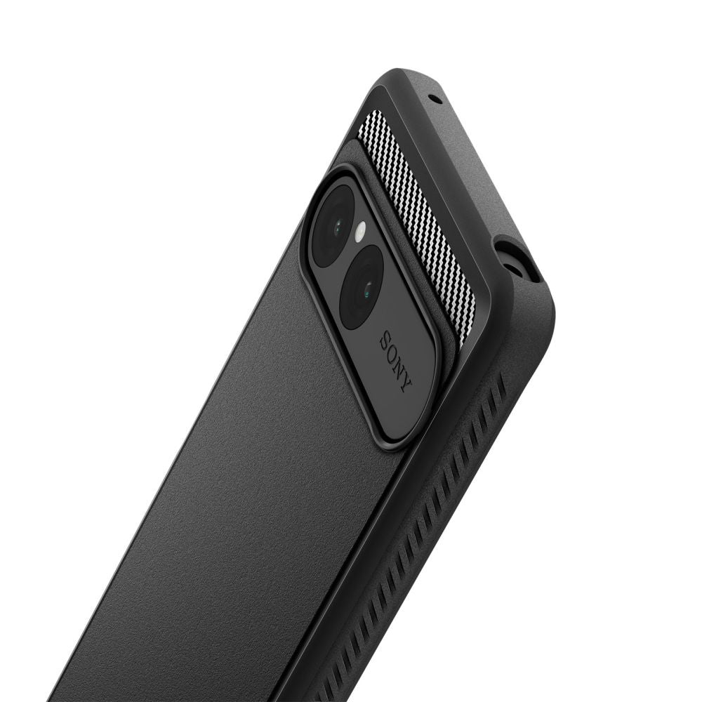 Husa pentru Sony Xperia 10 VII, Spigen, Rugged Armor, Neagra ACS09592