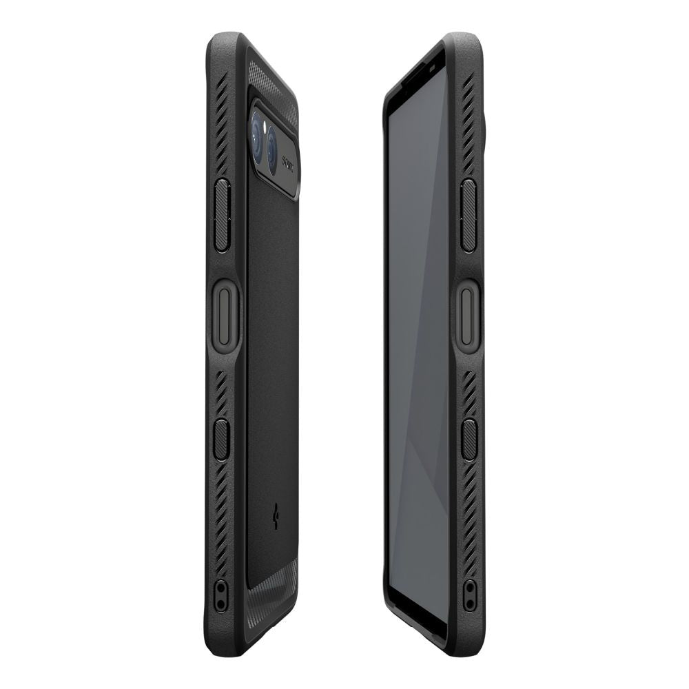 Husa pentru Sony Xperia 10 VII, Spigen, Rugged Armor, Neagra ACS09592