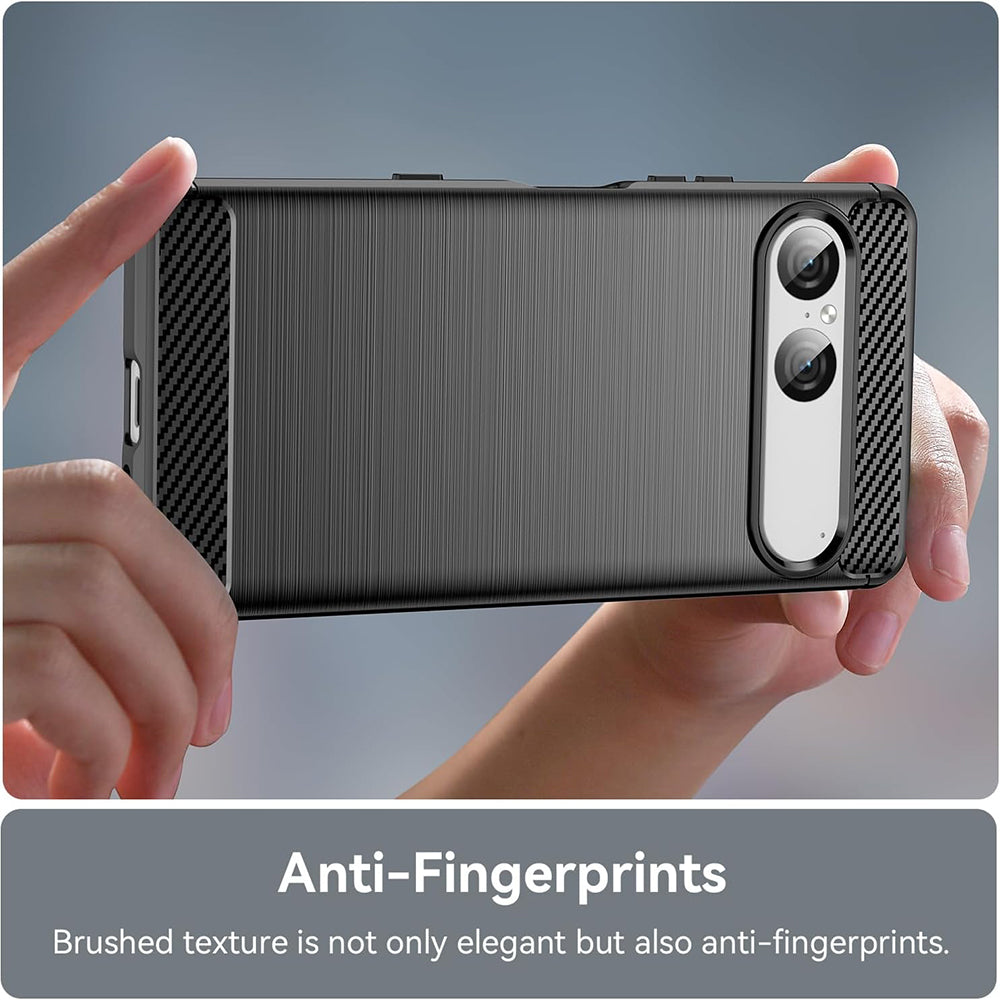 Husa pentru Sony Xperia 10 VIII, Techsuit, Carbon, Neagra