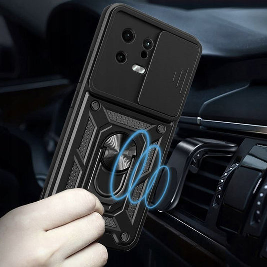 Husa pentru Xiaomi 13, Techsuit, CamShield, Neagra