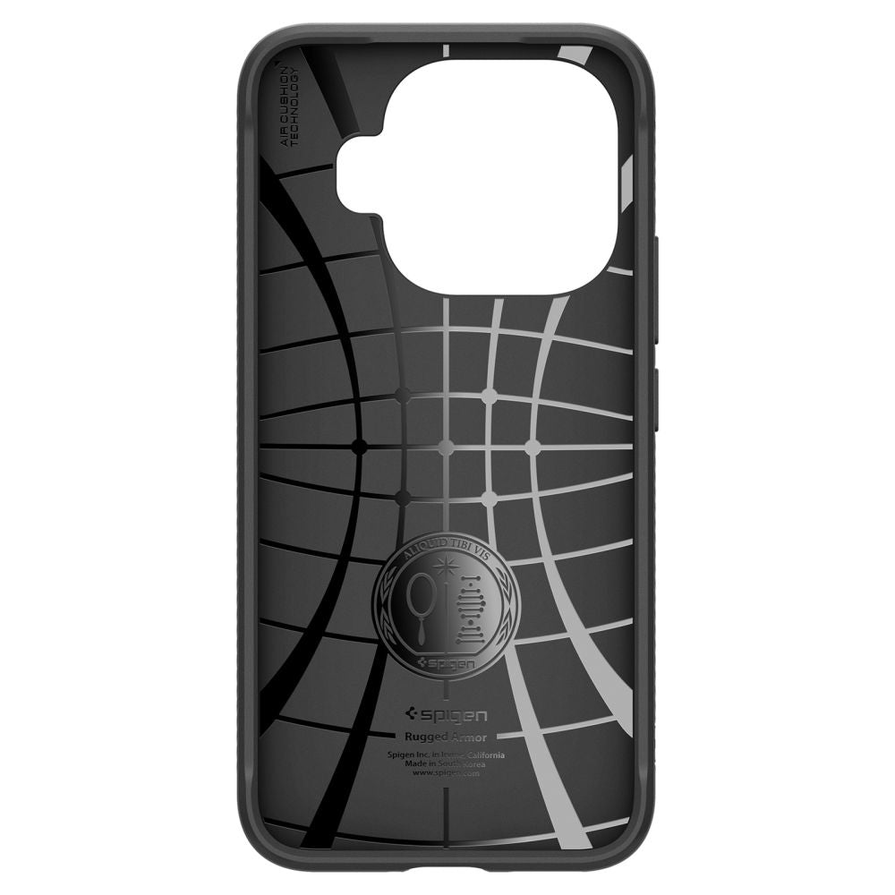 Husa pentru Xiaomi 15T Pro, Spigen, Rugged Armor, Neagra ACS11152
