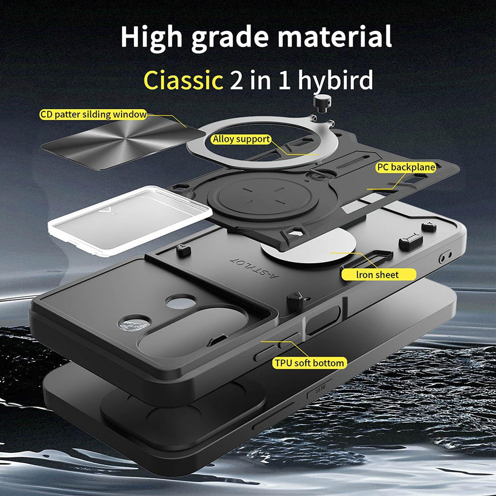 Husa pentru Xiaomi 15T Pro, Techsuit, CamGuard Pro, Neagra