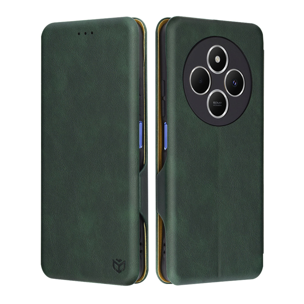 Husa pentru Xiaomi Poco C75 / Redmi 14C, Techsuit, Safe Wallet Plus, Verde