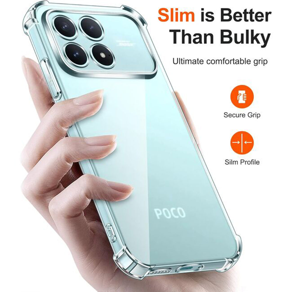 Husa pentru Xiaomi Poco F8 Pro, Techsuit, Shockproof Clear, Transparenta