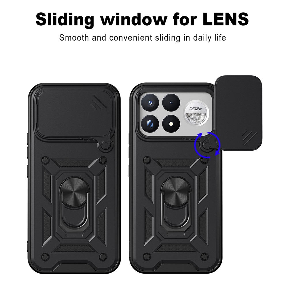 Husa pentru Xiaomi Poco F9 Ultra, Techsuit, CamShield, Neagra