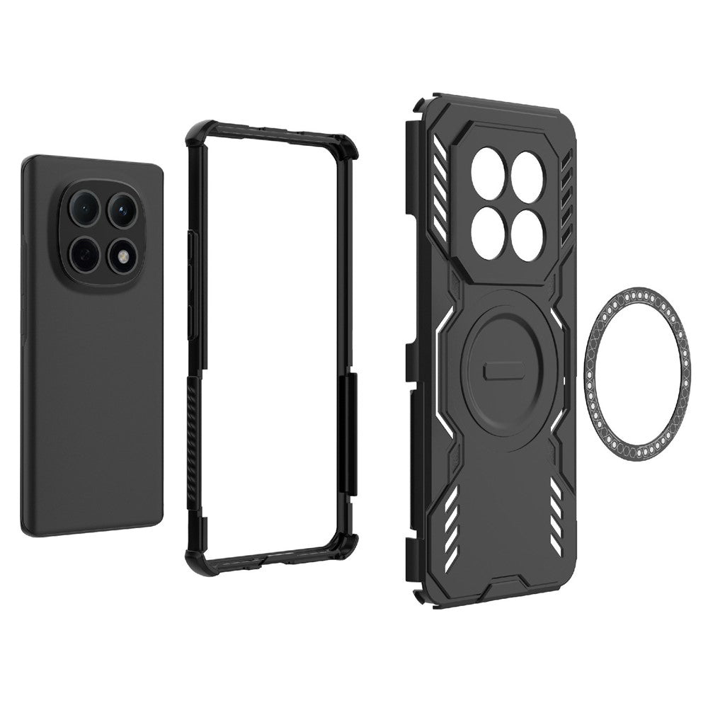 Husa MagSafe pentru Xiaomi Poco M8 / Redmi Note 15 5G, Techsuit, ArmorMag, Neagra