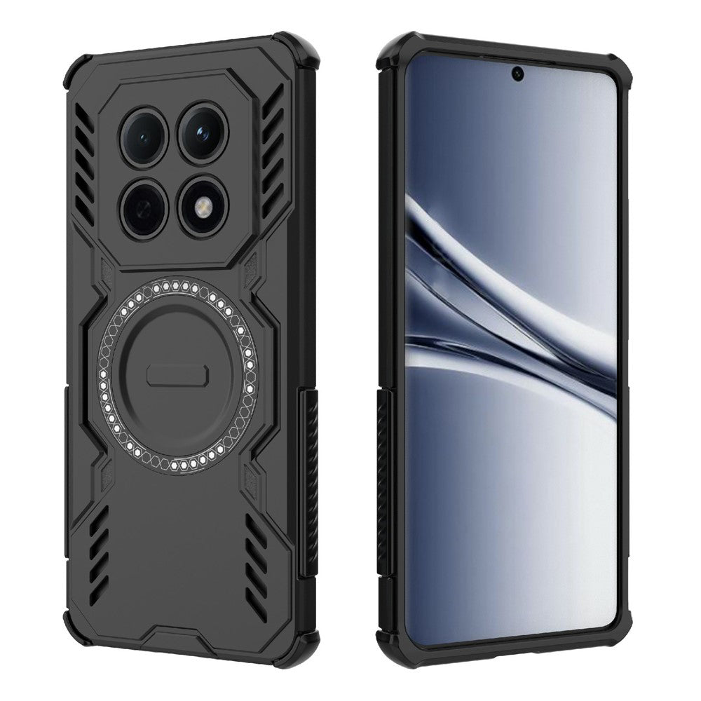 Husa MagSafe pentru Xiaomi Poco M8 / Redmi Note 15 5G, Techsuit, ArmorMag, Neagra