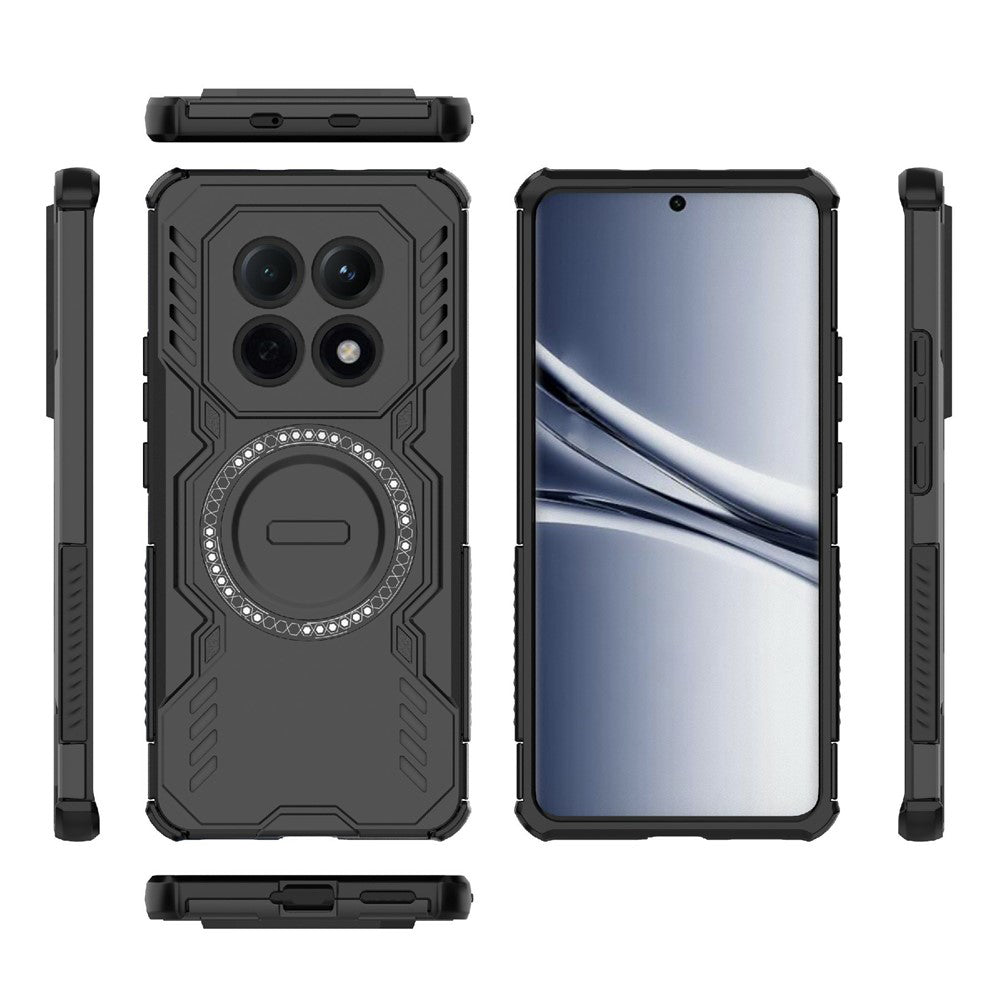 Husa MagSafe pentru Xiaomi Poco M8 / Redmi Note 15 5G, Techsuit, ArmorMag, Neagra