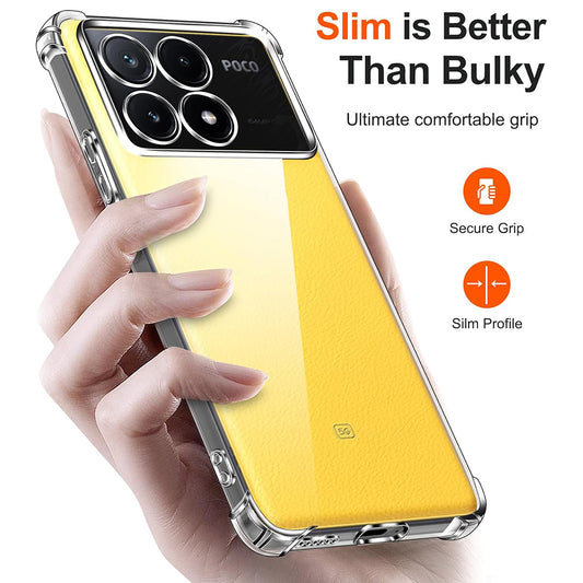Husa pentru Xiaomi Poco X6 Pro, Techsuit, Shockproof Clear, Transparenta
