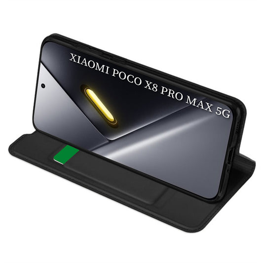 Husa pentru Xiaomi Poco X8 Pro Max, Techsuit, Magskin Book, Neagra