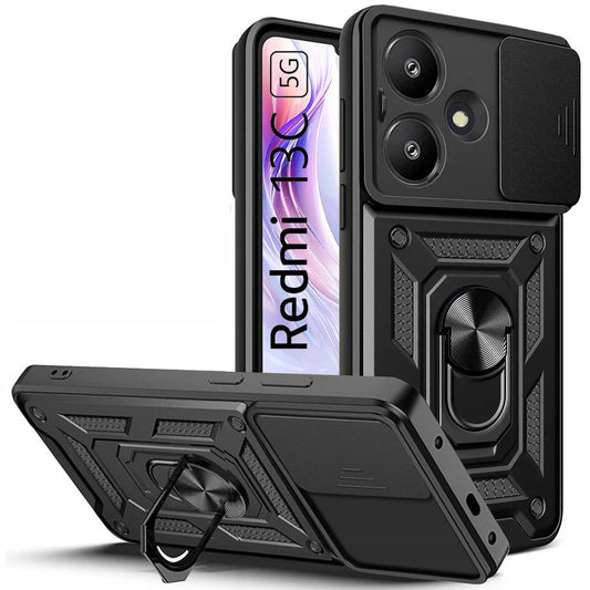 Husa pentru Xiaomi Redmi 13C 5G, Tech-Protect, CamShield Pro, Neagra