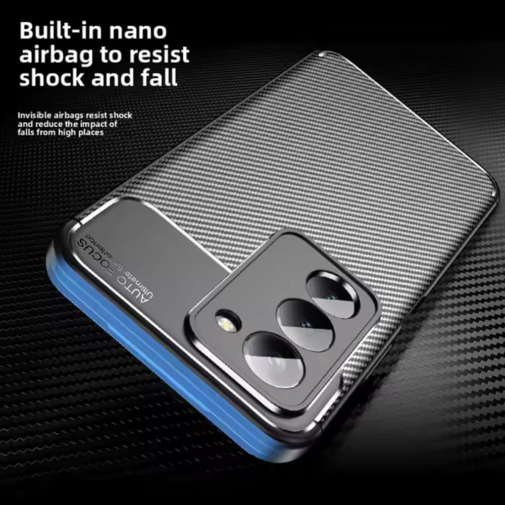 Husa pentru Xiaomi Redmi 15 5G / 15 4G, Techsuit, CarbonFiber, Neagra