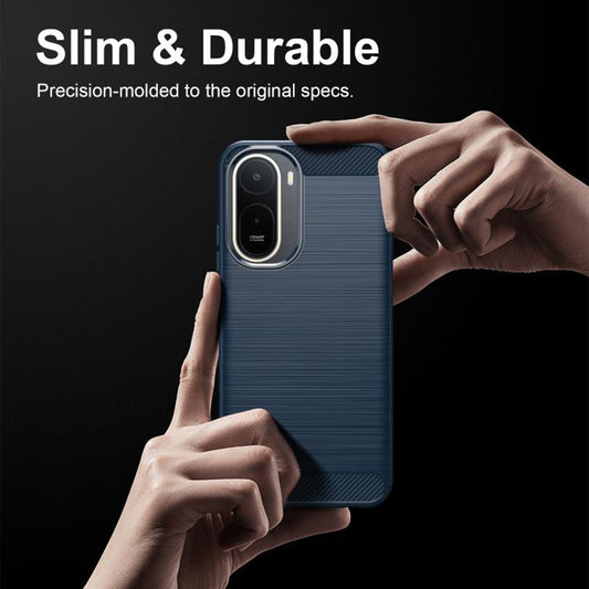 Husa pentru Xiaomi Redmi A7 Pro 4G, Techsuit, Carbon, Albastra