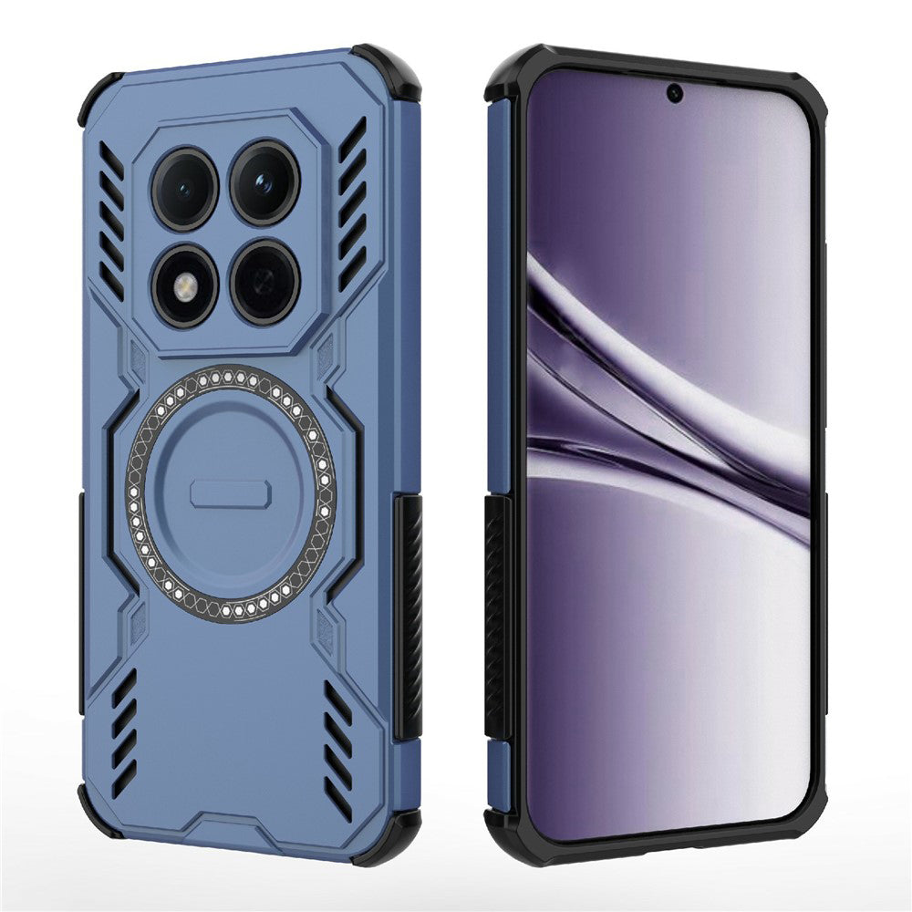 Husa MagSafe pentru Xiaomi Redmi Note 15 Pro 4G, Techsuit, ArmorMag, Albastra