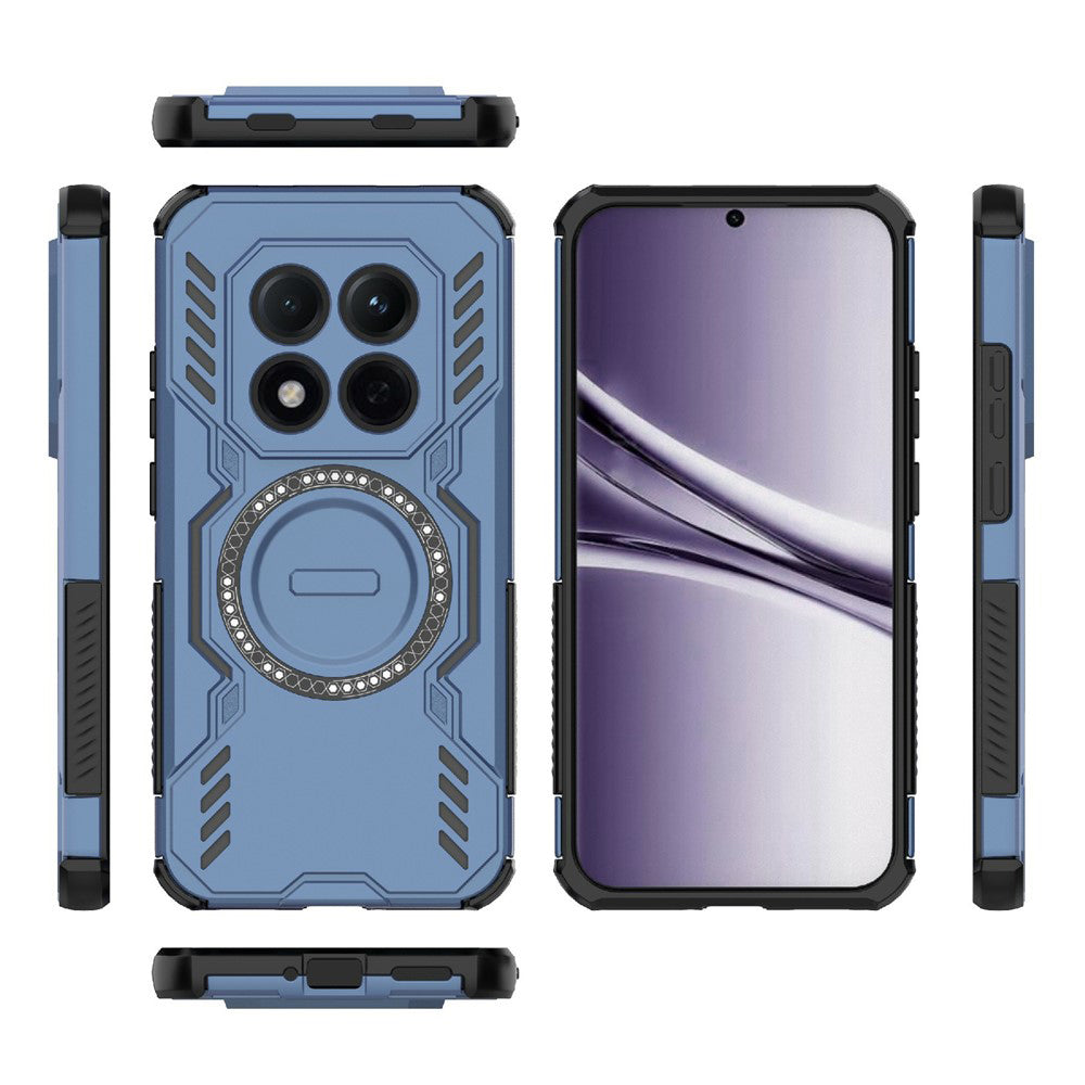 Husa MagSafe pentru Xiaomi Redmi Note 15 Pro 4G, Techsuit, ArmorMag, Albastra