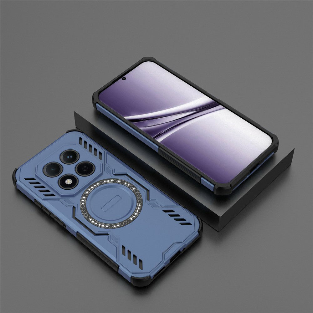 Husa MagSafe pentru Xiaomi Redmi Note 15 Pro 4G, Techsuit, ArmorMag, Albastra