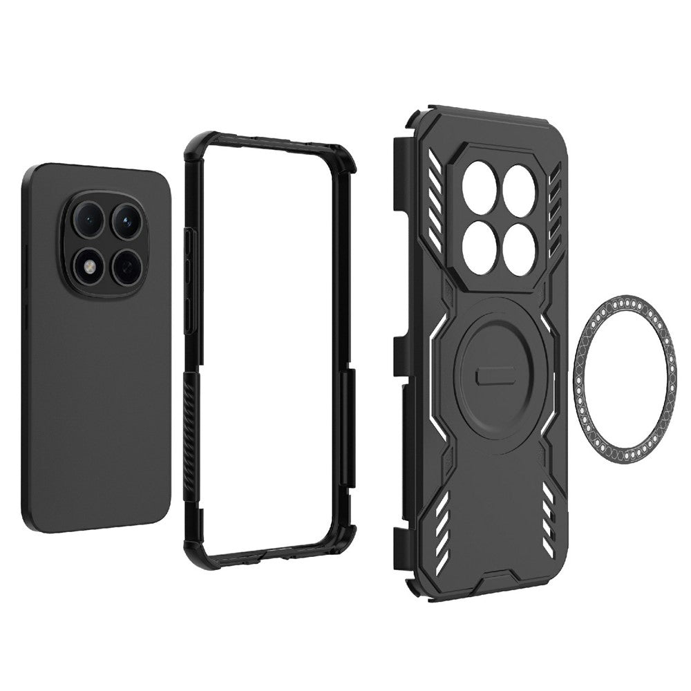 Husa MagSafe pentru Xiaomi Redmi Note 15 Pro 4G, Techsuit, ArmorMag, Albastra