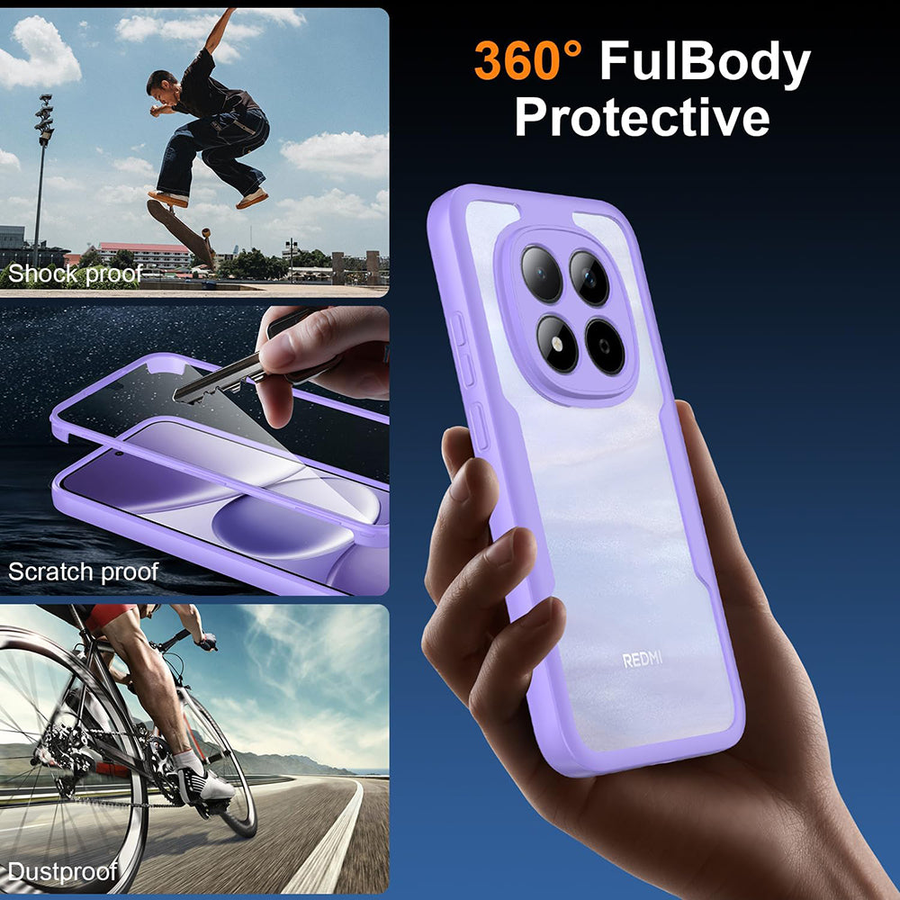 Husa pentru Xiaomi Redmi Note 15 Pro 5G, Techsuit, ColorVerse 360, Mov