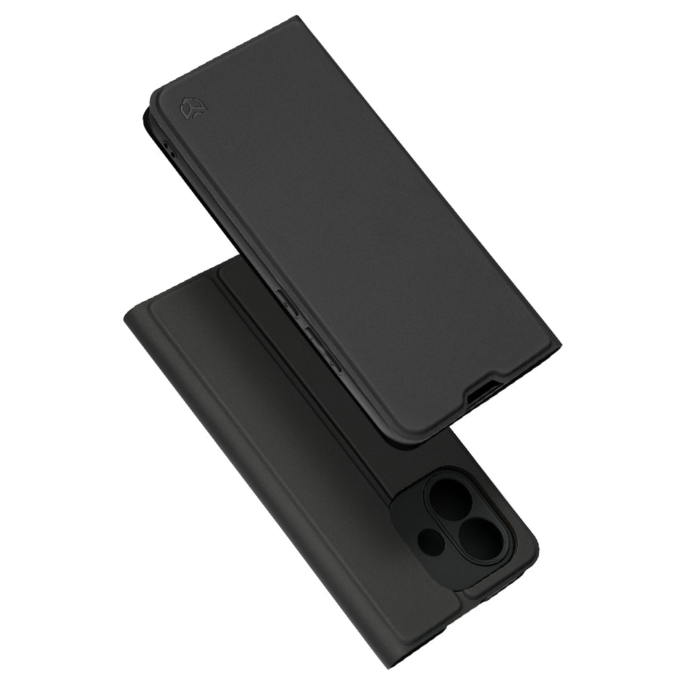 Husa pentru Xiaomi Redmi Note 17 4G / Note 17 5G, Techsuit, Magskin Book, Neagra