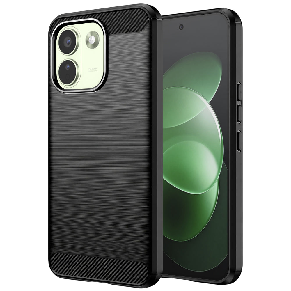 Husa pentru Xiaomi Redmi Note 17 Pro Max, Techsuit, Carbon, Neagra