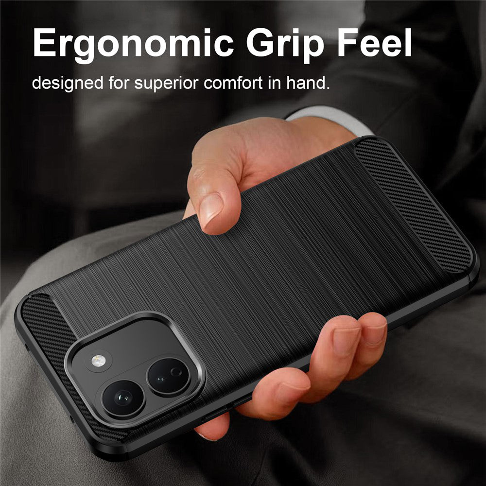 Husa pentru Xiaomi Redmi Note 17 Pro Max, Techsuit, Carbon, Neagra