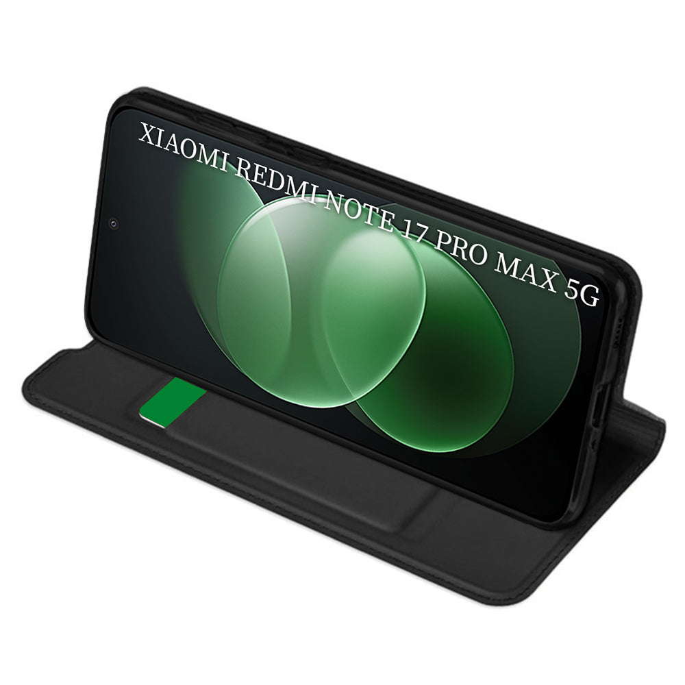 Husa pentru Xiaomi Redmi Note 17 Pro Max, Techsuit, Magskin Book, Neagra