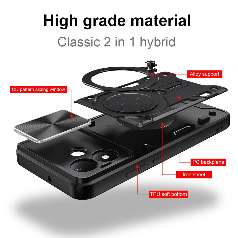 Husa pentru Xiaomi Redmi Note 17 Pro, Techsuit, CamGuard Pro, Neagra