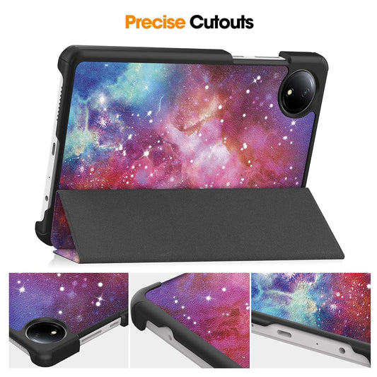 Husa pentru Xiaomi Redmi Pad SE 8.7, Techsuit, FoldPro Galaxy, Multicolor