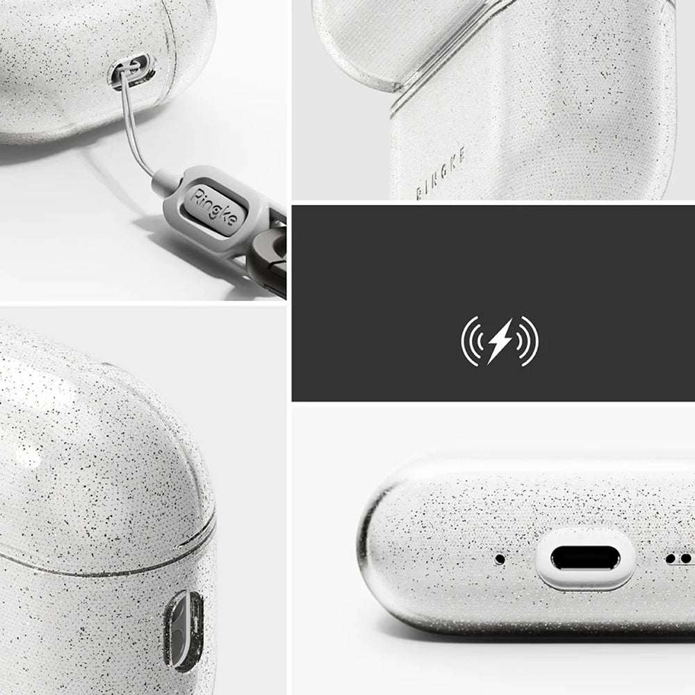 Husa Ringke Air Glitter pentru Apple AirPods Pro 3, Transparenta