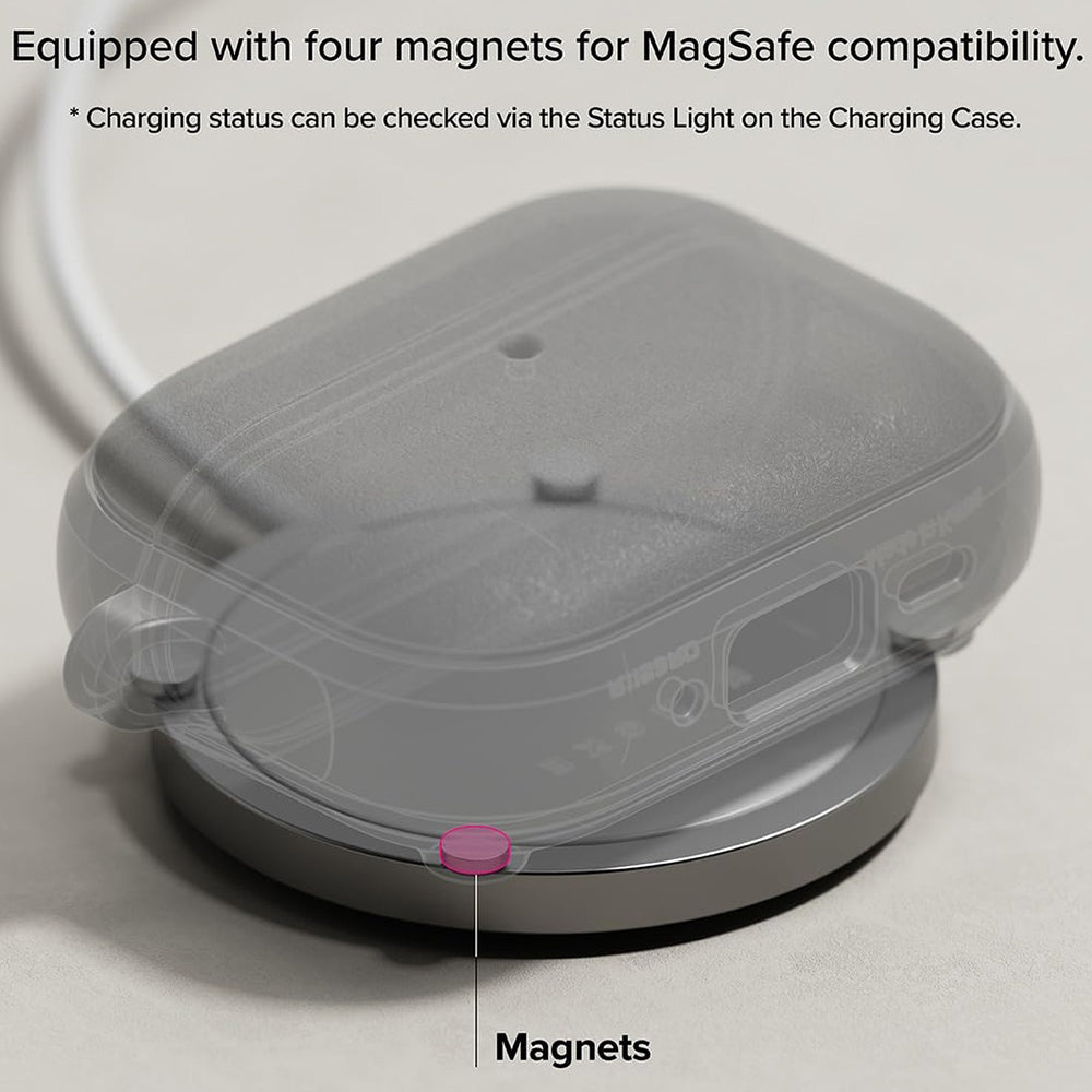 Husa Ringke Onyx Magnetic pentru Apple AirPods Pro 3, Gri