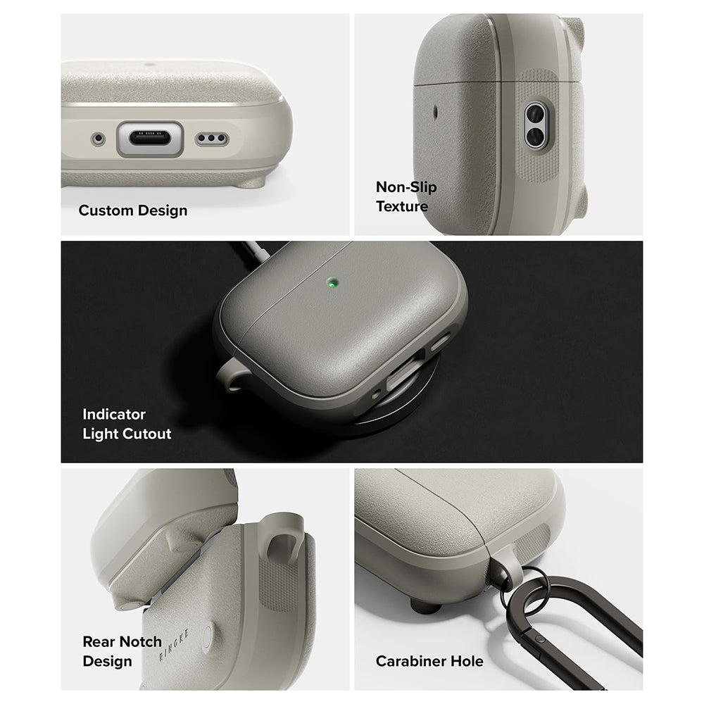 Husa Ringke Onyx Magnetic pentru Apple AirPods Pro 3, Gri