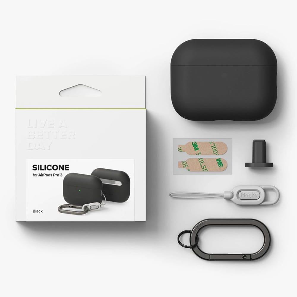 Husa Ringke pentru Apple AirPods Pro 3, Neagra