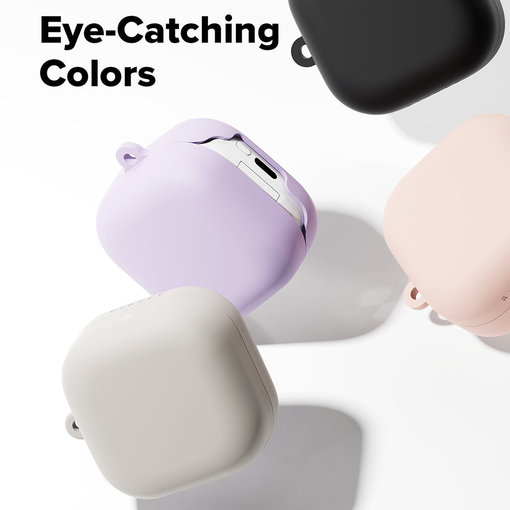 Husa Ringke pentru Samsung Galaxy Buds4 / Buds4 Pro, Crem