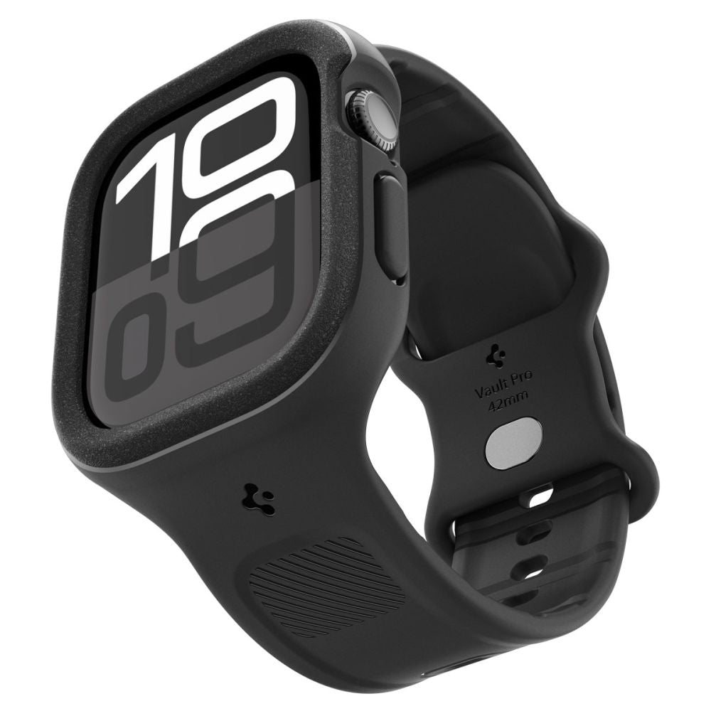 Curea Spigen Caseology Vault Pro pentru Apple Watch Series 10 / 11 42mm, Neagra Mata ACS09390