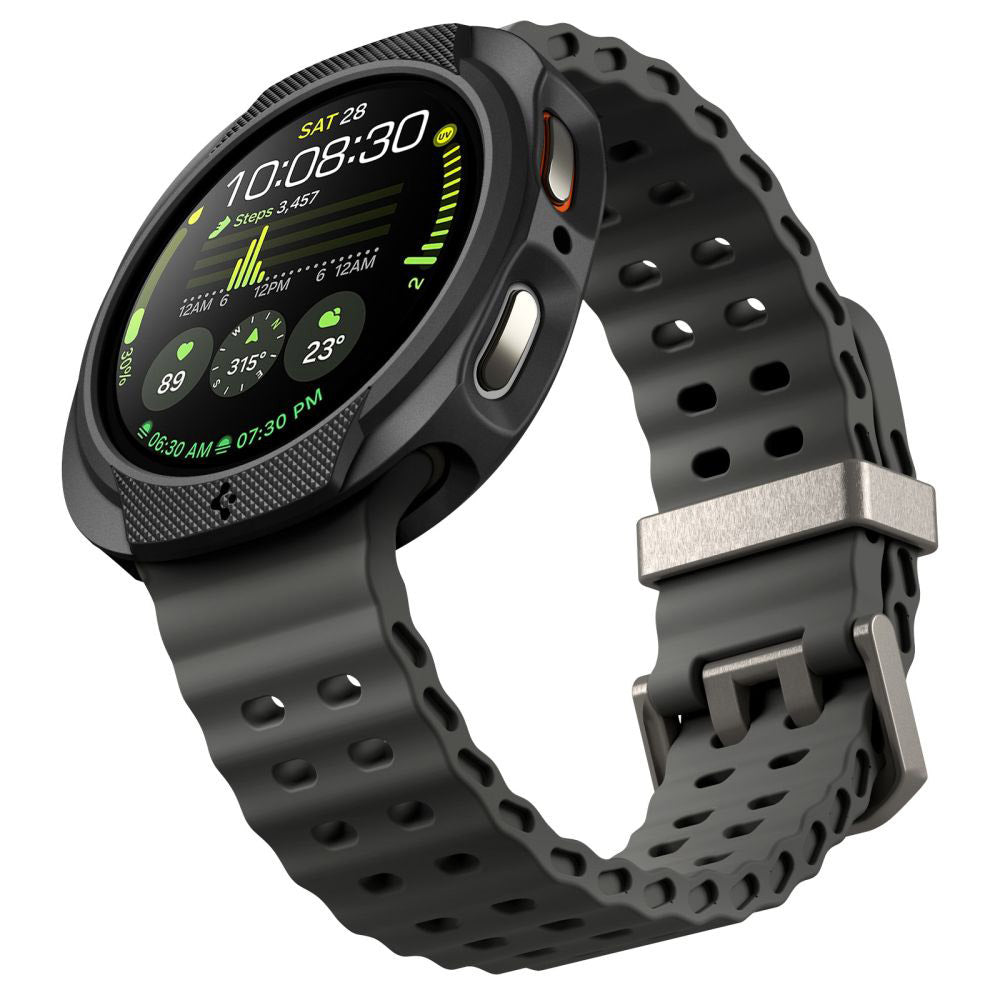 Husa Spigen Liquid Air pentru Samsung Galaxy Watch8 44mm, Neagra Mata ACS09839