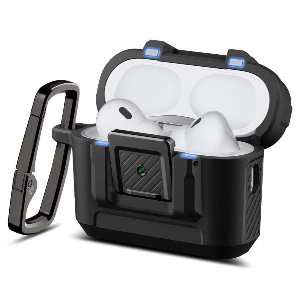 Husa Spigen Lock Fit pentru Apple AirPods Pro 3, Neagra Mata ACS09825