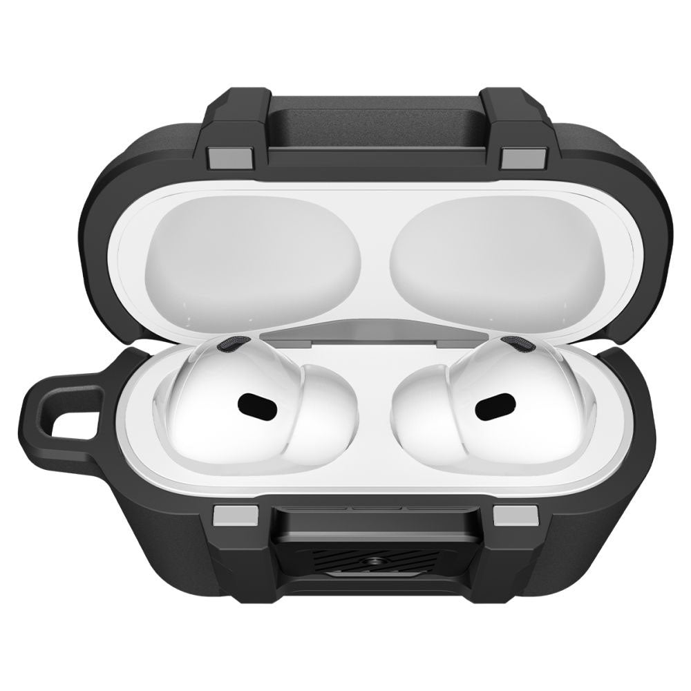 Husa Spigen Lock Fit pentru Apple AirPods Pro 3, Neagra Mata ACS09825