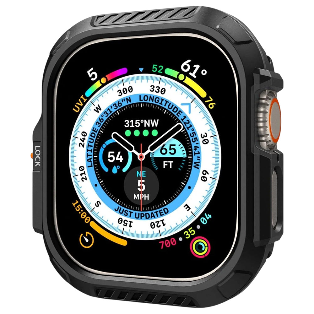 Husa Spigen Lock Fit pentru Apple Watch Ultra Series, Neagra Mata ACS06208