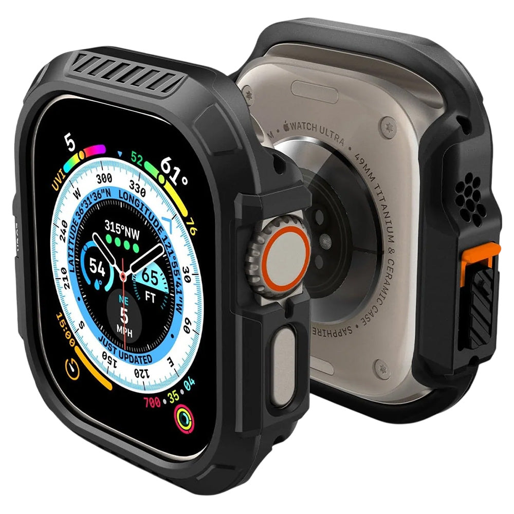 Husa Spigen Lock Fit pentru Apple Watch Ultra Series, Neagra Mata ACS06208