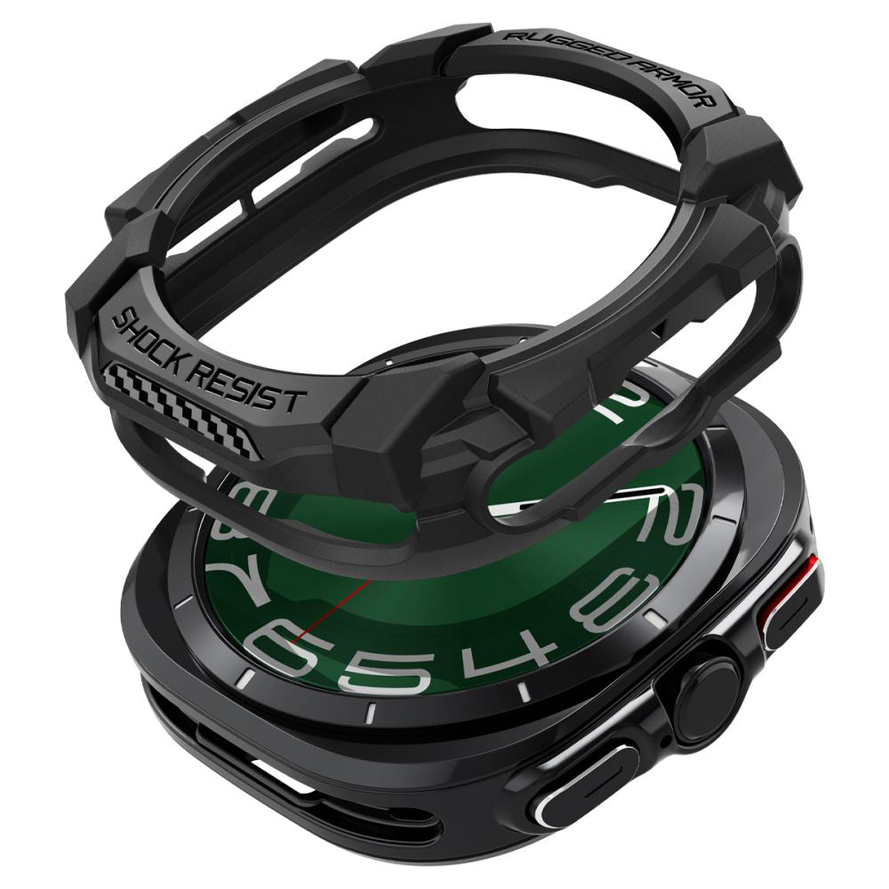 Husa Spigen Rugged Armor pentru Samsung Galaxy Watch Ultra, Neagra ACS08426