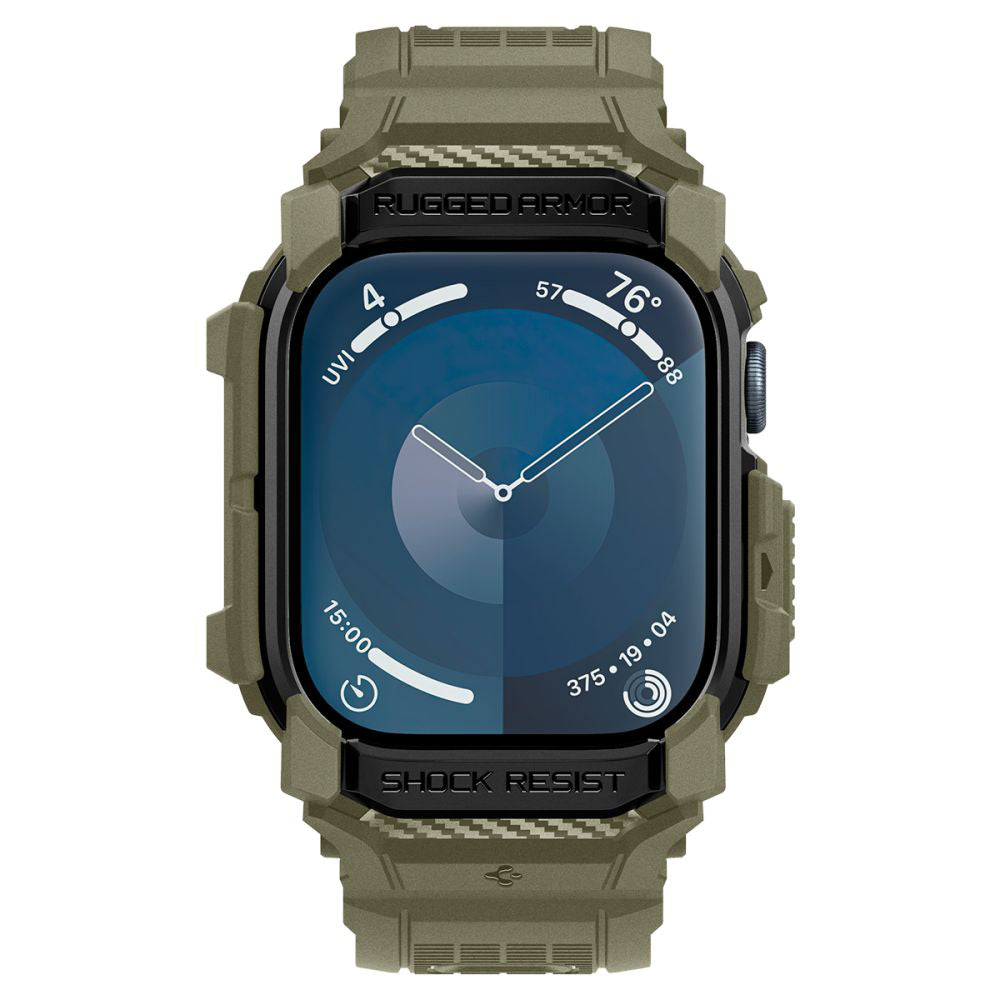 Husa Spigen Rugged Armor Pro pentru Apple Watch Series 10 46mm, Kaki ACS08608