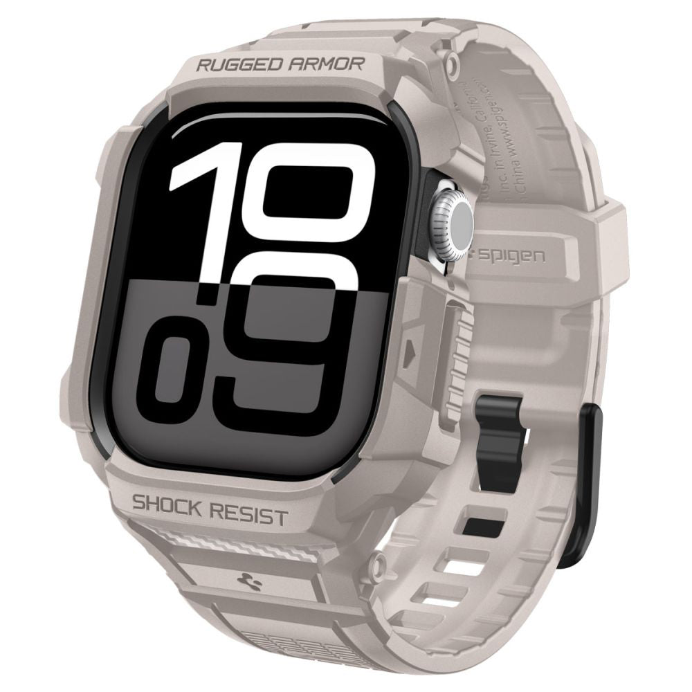 Husa Spigen Rugged Armor Pro V2 pentru Apple Watch Series 10 / 11 42mm, Bej