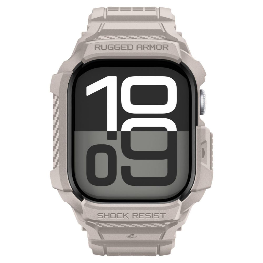 Husa Spigen Rugged Armor Pro V2 pentru Apple Watch Series 10 / 11 42mm, Bej